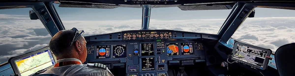 Modern aircraft cockpit