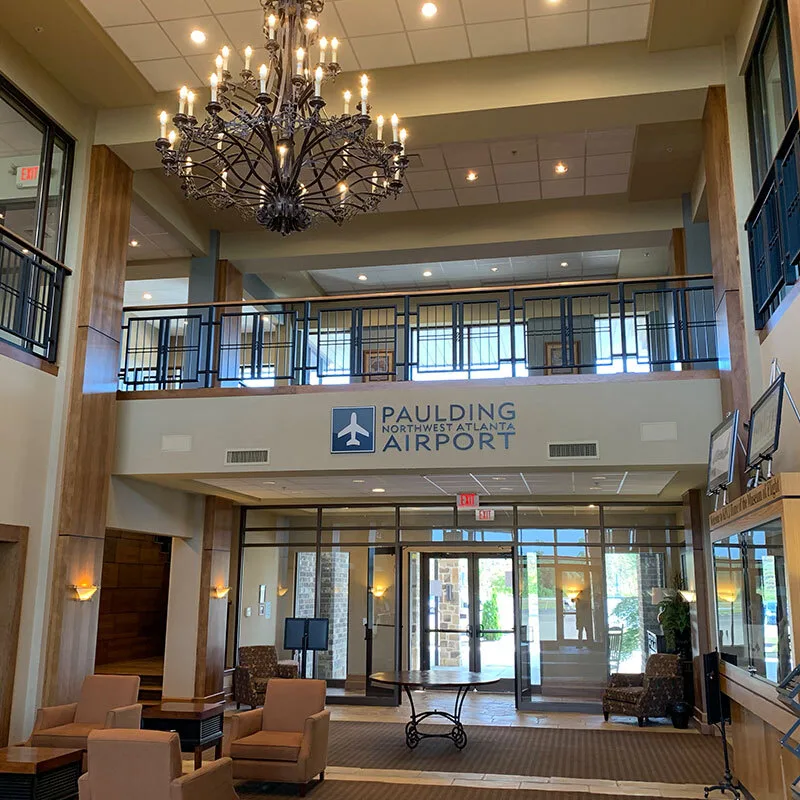 Training aircraft on ramp