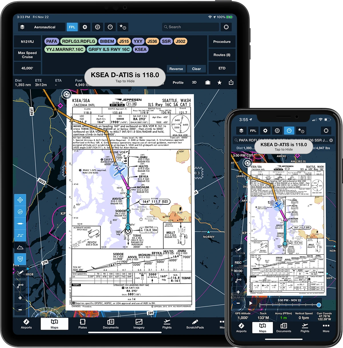 ILS approach procedure chart